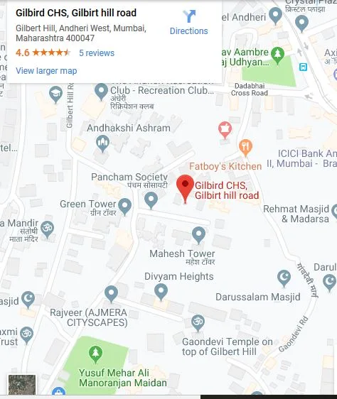 Sunteck Gilbird Location Map