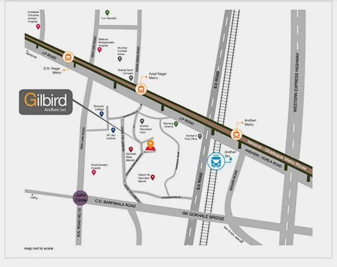 Sunteck Gilbird Location