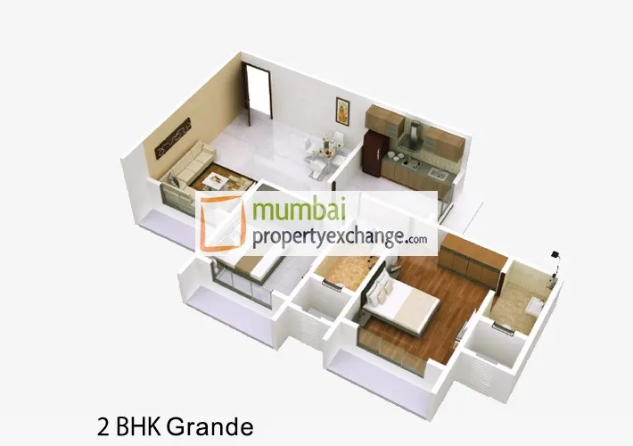 Floor Plan 2BHK