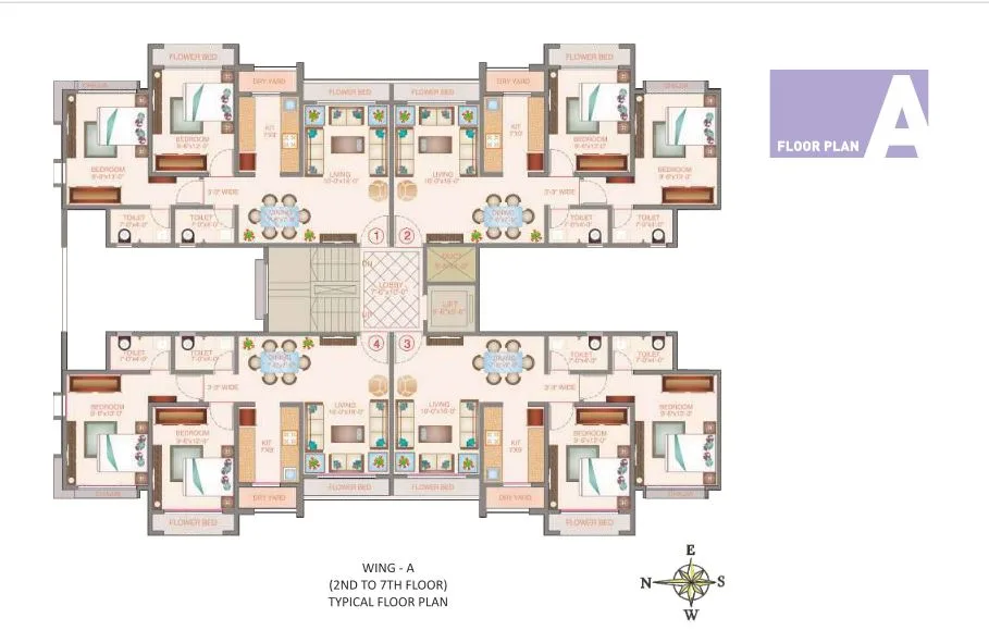 Veena Velocity Typical Floor Plan A