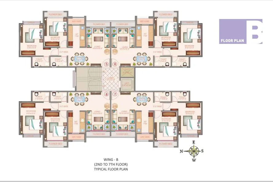 Veena Velocity Typical Floor Plan B