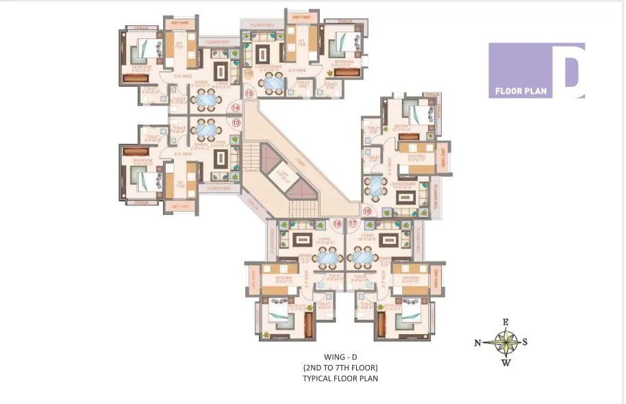 Veena Velocity Typical Floor Plan D