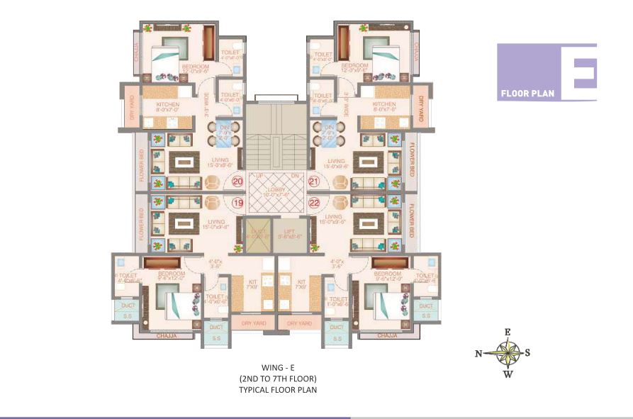 Veena Velocity Typical Floor Plan E