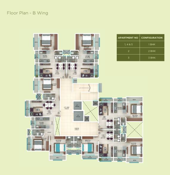Ekta Regent Park Wing B Floor Plan