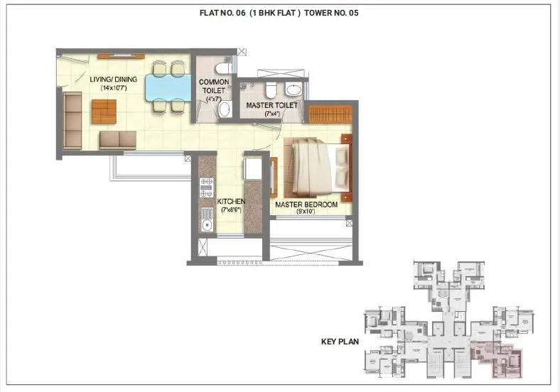 24856_oth_Runwal_MyCity_1BHK__Unit_06_-_Tower_5 — photo 9
