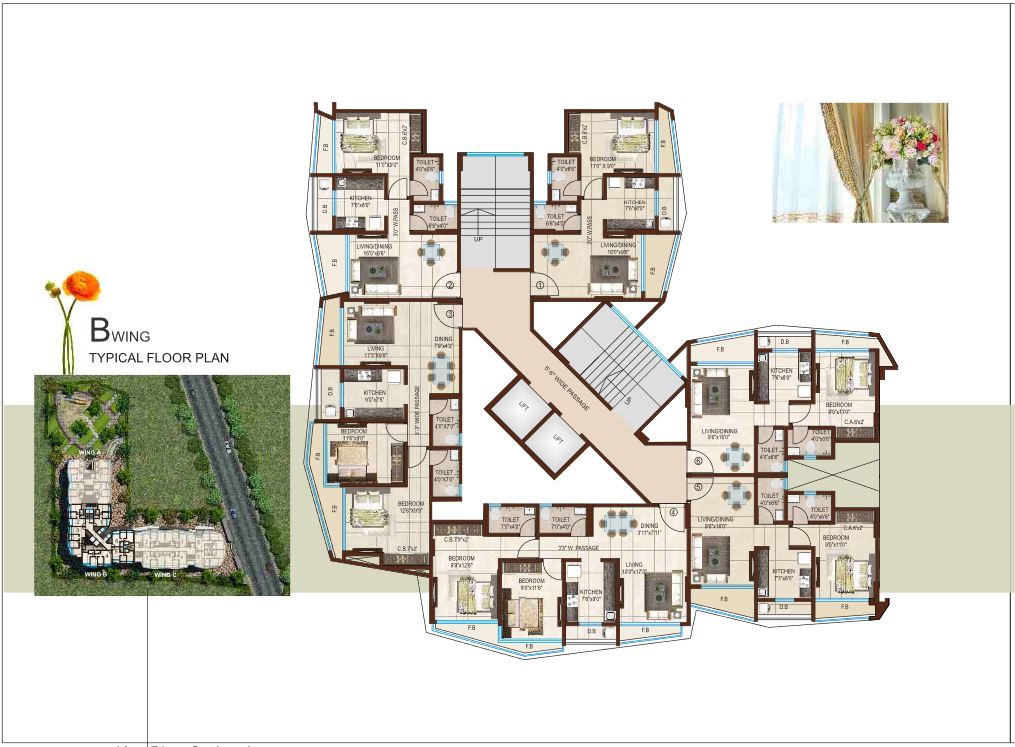 Florenza Typical Floor Plan Wing B