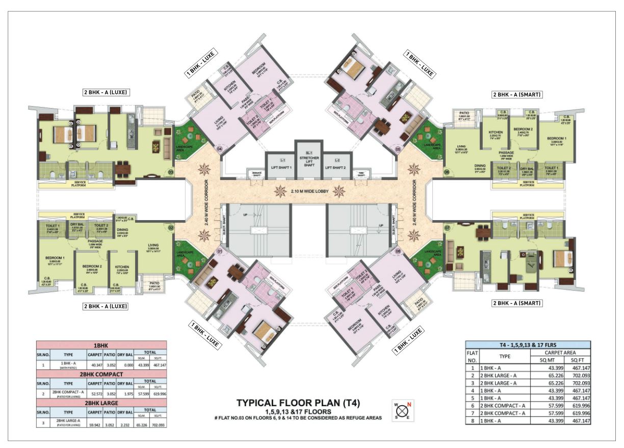 City Reserva Typical Floor Plan T4 - 1
