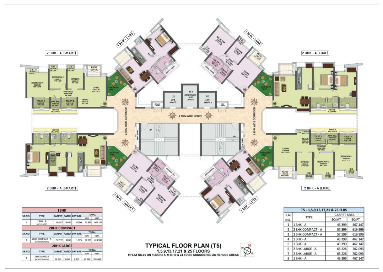 City Reserva Typical Floor Plan T5 - 1
