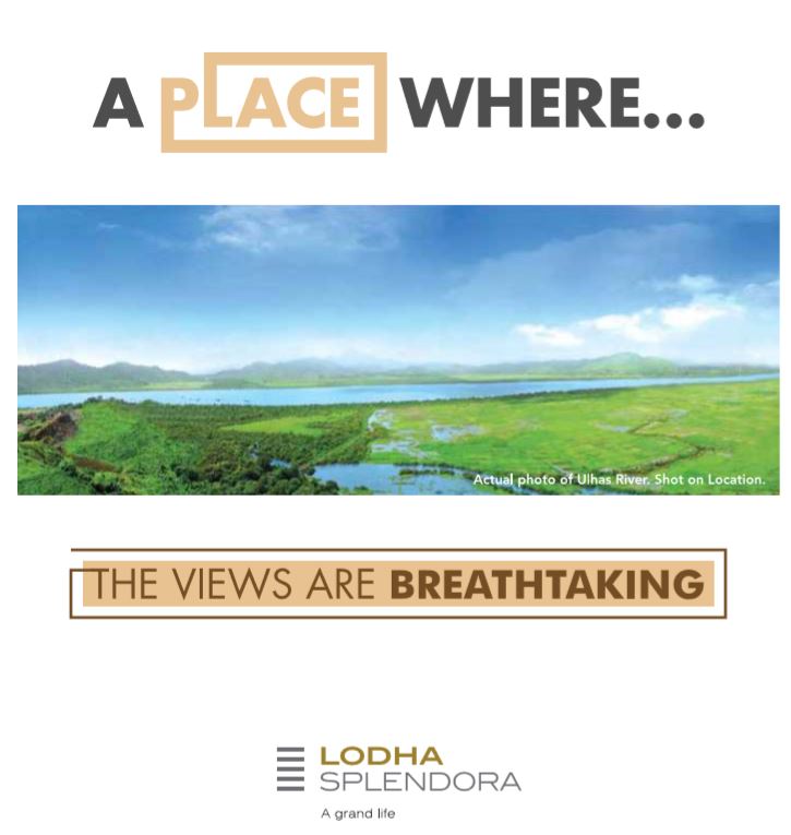 View from Lodha Splendora