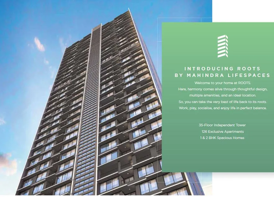 2BHK Flats on Rent in Mahindra Roots, Kandivali East