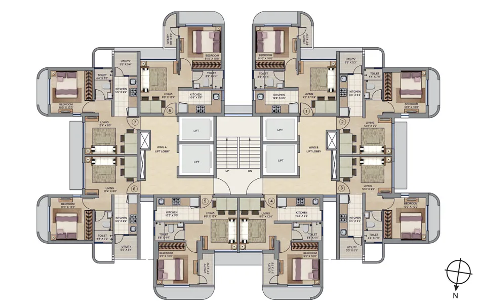 COdename Moveup Typical Floor Plan