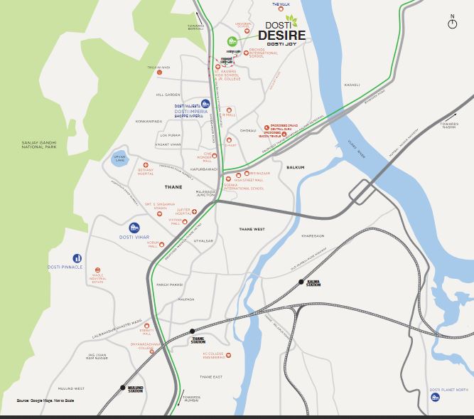 Dosti Desire Joy Location