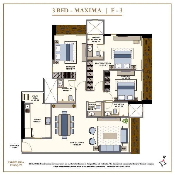 Avighna IX 3BHK Maxima E3