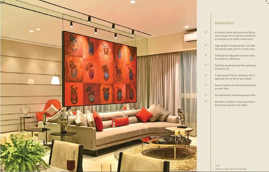 Avighna IX Show Flat Living Room