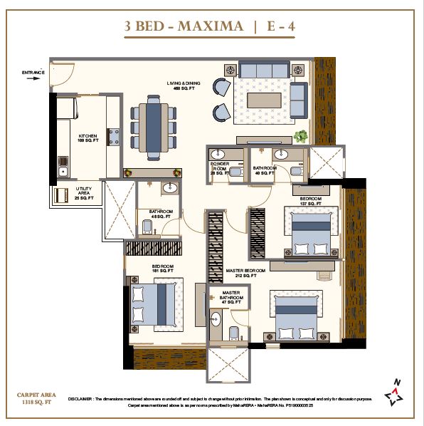 Avighna IX 3BHK Maxima E4