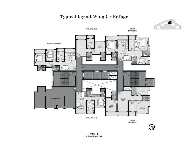13 Aaradhya High Park Wing C Refuge Floor Plan
