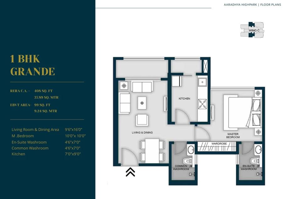 14 Aaradhya High Park 1BHK Grande Plan Wing C