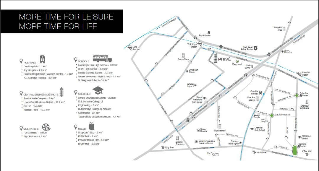 Godrej Prive Location Connectivity