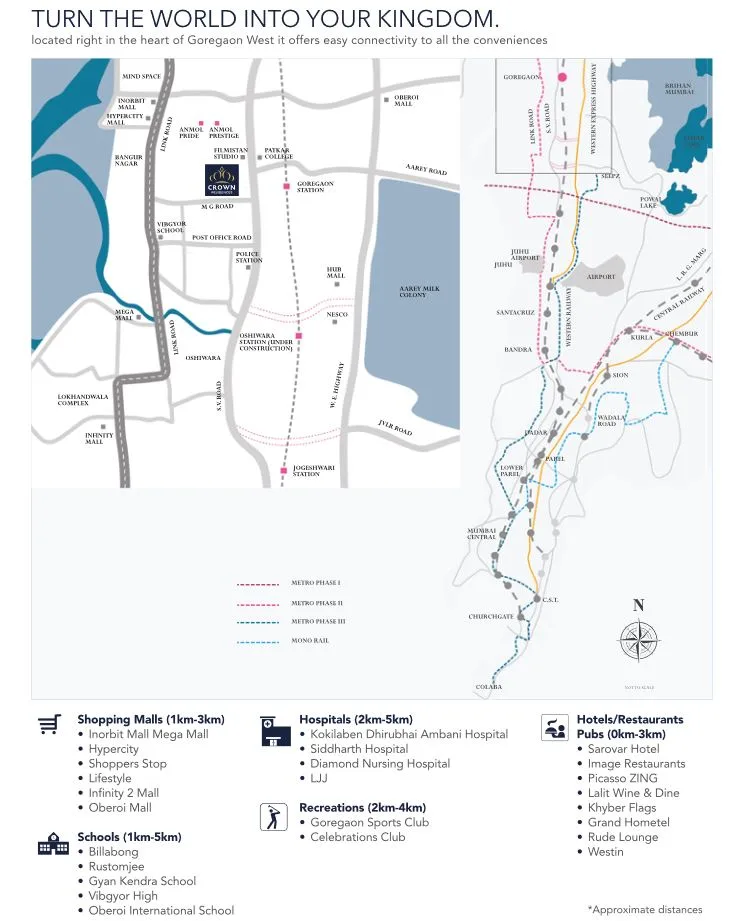 Crown Residences Location Connectivity