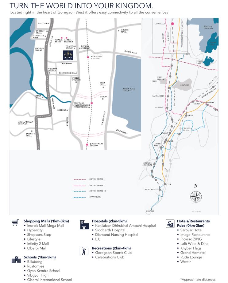 Crown Residences Location Connectivity