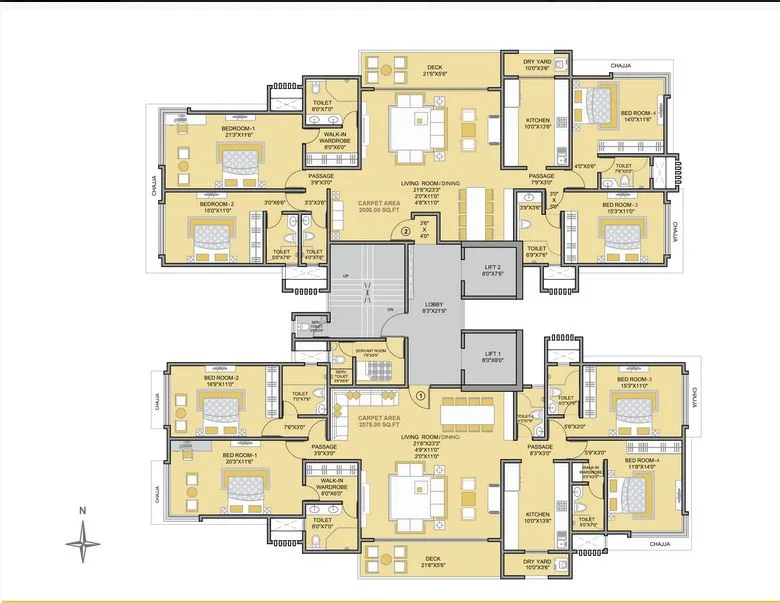 Prarthna Typical Floor Plan