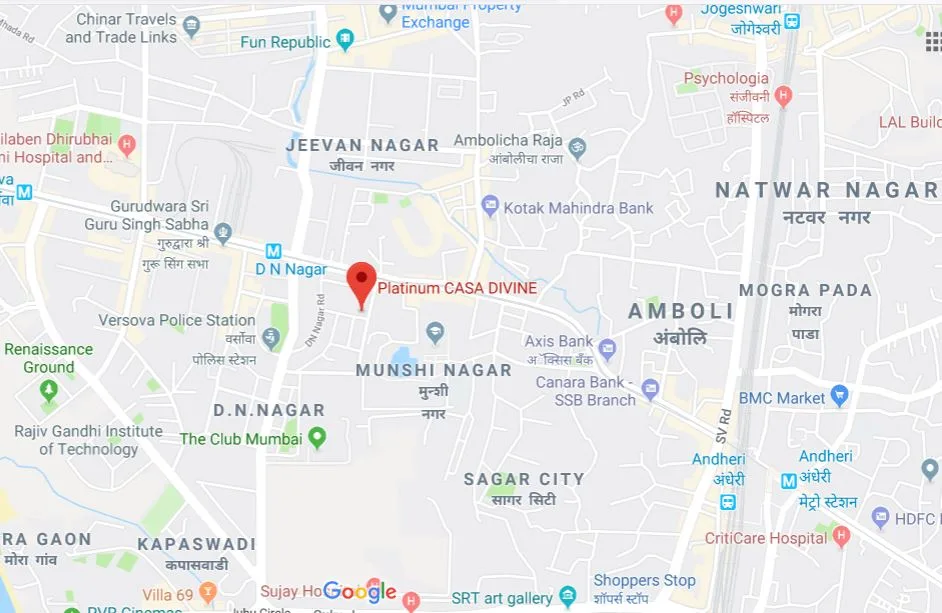 Platinum Casa Divine Location Map