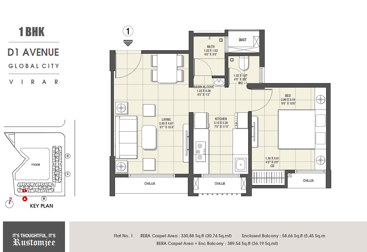 Rustomjee Global City Avenue D1