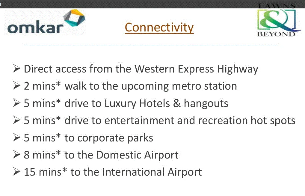 Omkar Sereno Location Connectivity