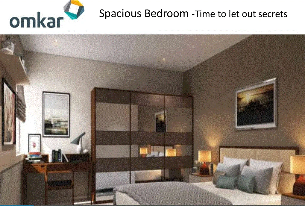 Omkar Sereno Spacious Bedroom
