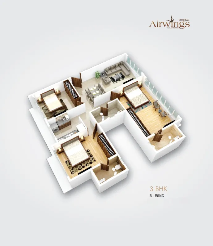 2 BHK Flats for Sale in Sheetal Airwings, Santacruz East