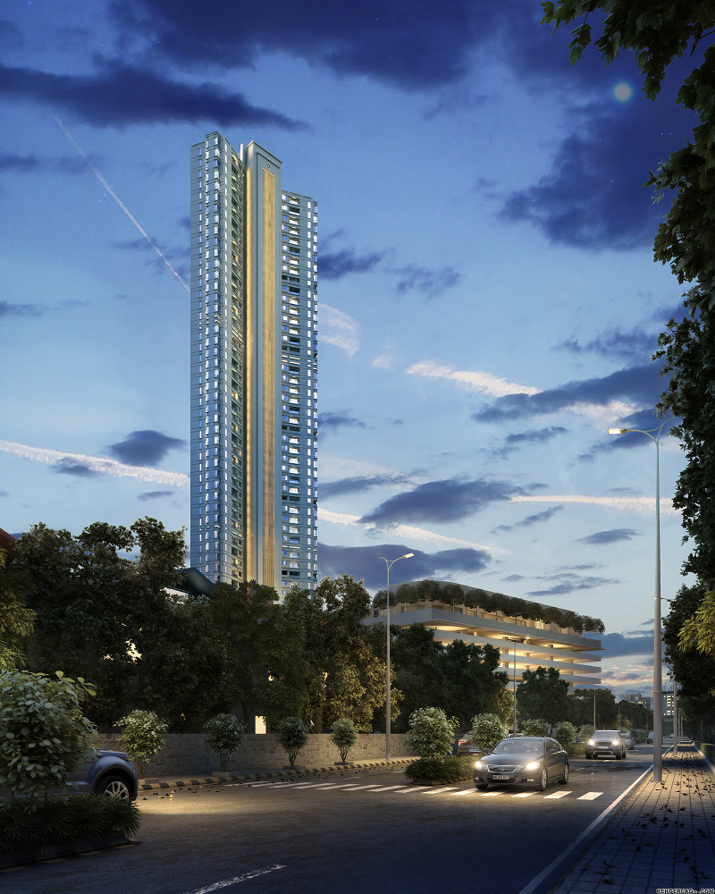 K Raheja Vivarea Night View