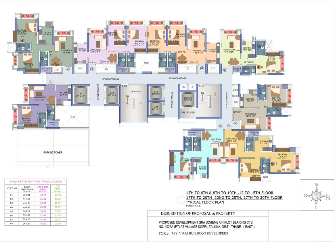Viraj Heights Typical Floor Plan