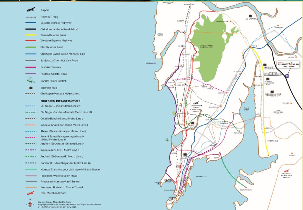 Dosti Planet North Location
