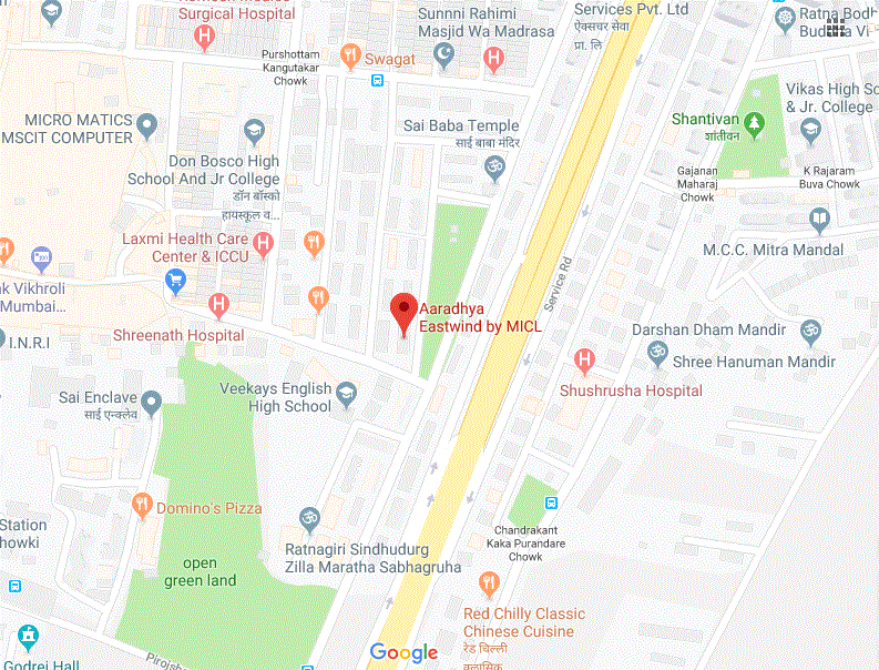 Aardhya EastWind Location Map