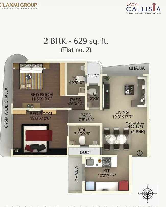 2BHK-1