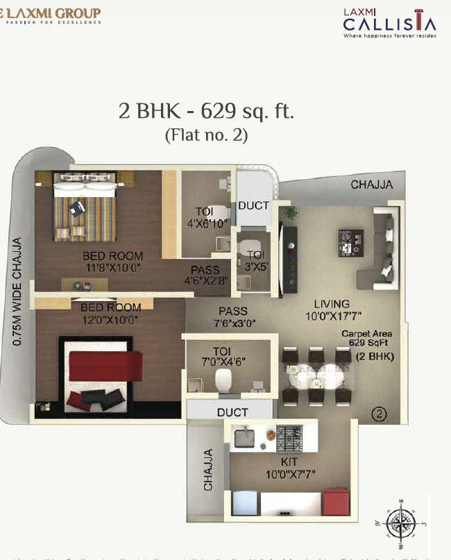 2BHK-1
