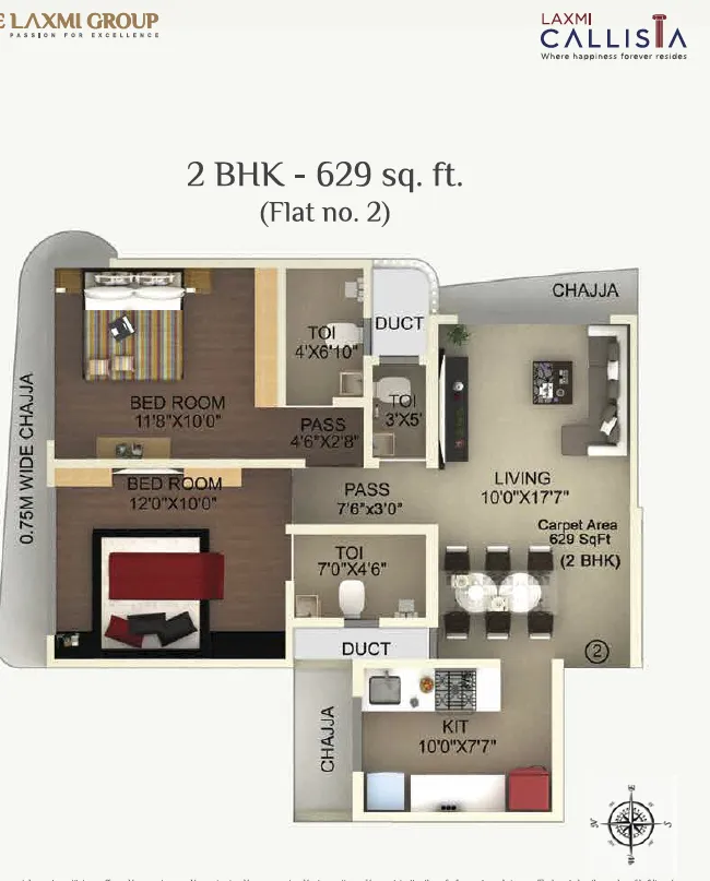 1BHK Flats on Rent in Callista, Goregaon West