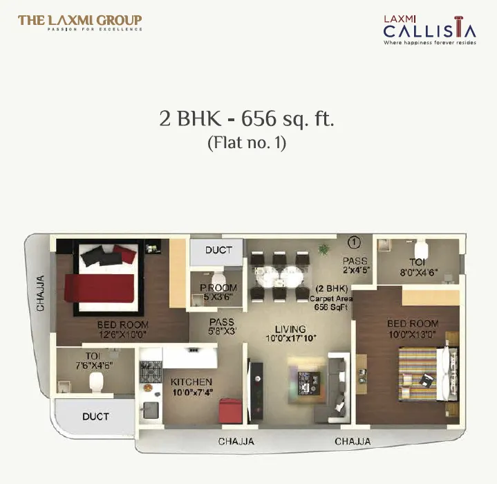 1BHK Flats on Rent in Callista, Goregaon West