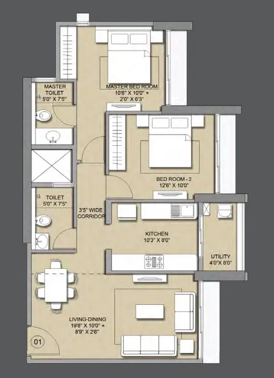 Lodha Primo 2BHK
