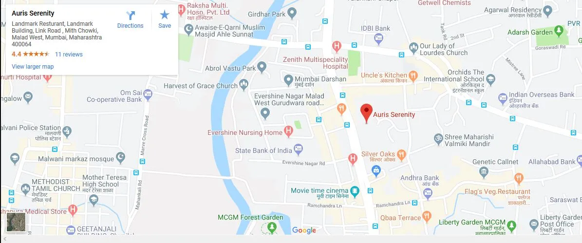 Sheth Auris Serenity 2 Location Map