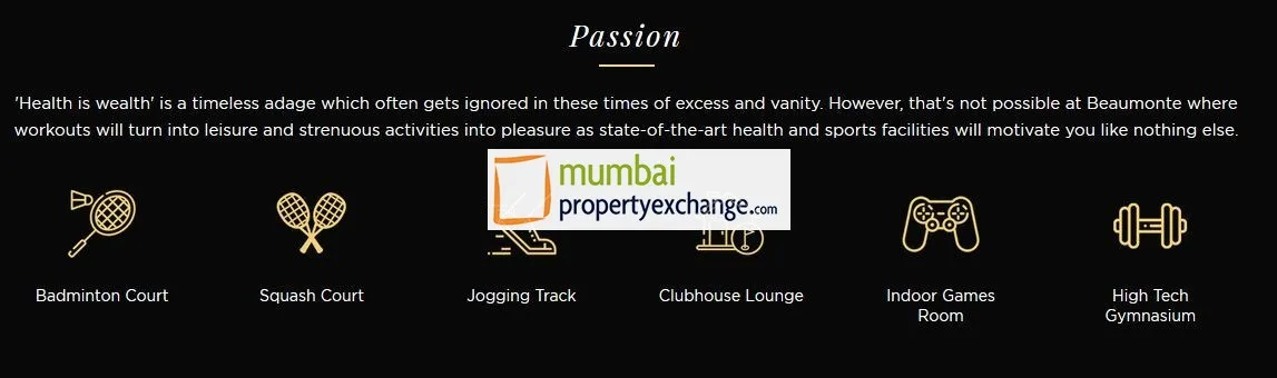 Sheth Beaumonte Passion Amenities