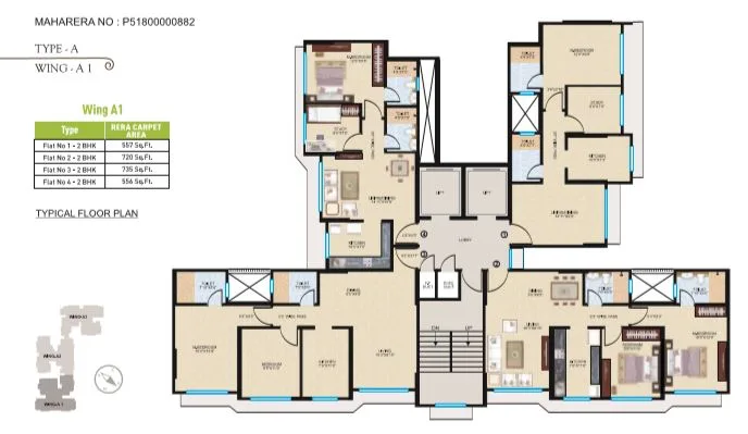 Sheth Midori Wing A1 plan