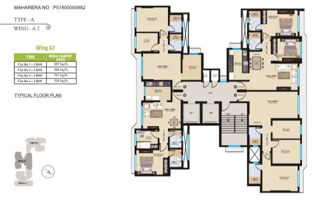Sheth Midori Wing A2 plan