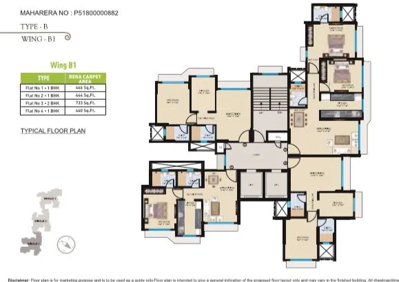 Sheth Midori Wing B1 plan
