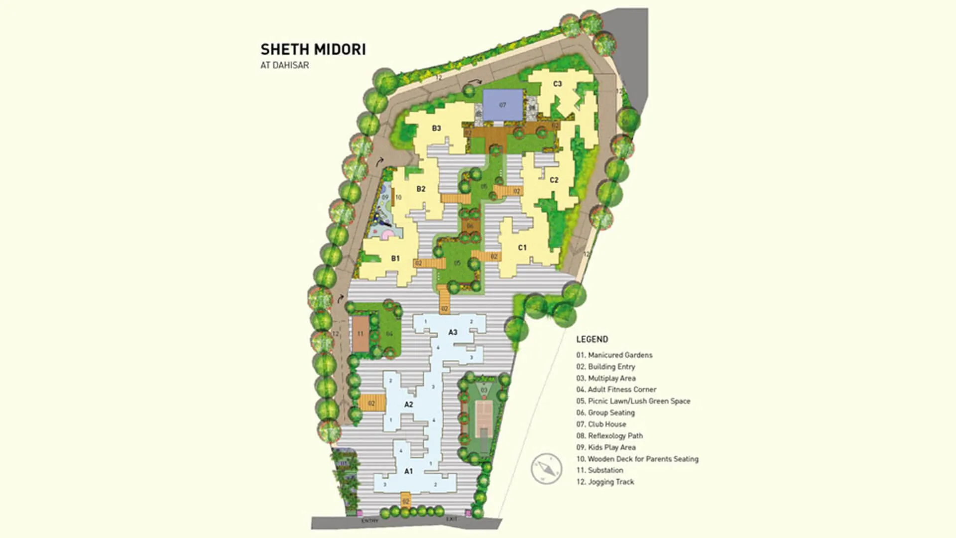 2 BHK Flats for Sale in Sheth Midori, Dahisar East