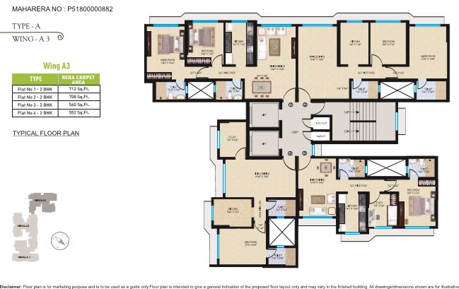 Sheth Midori Wing A3 plan