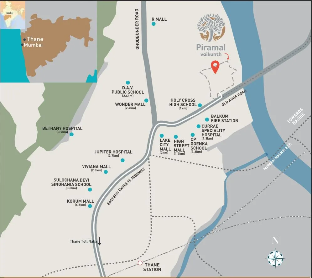 Piramal Vaikunth Location Map1 — photo 8