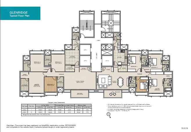 Lake Enclave Glenridge Typical floor Plan