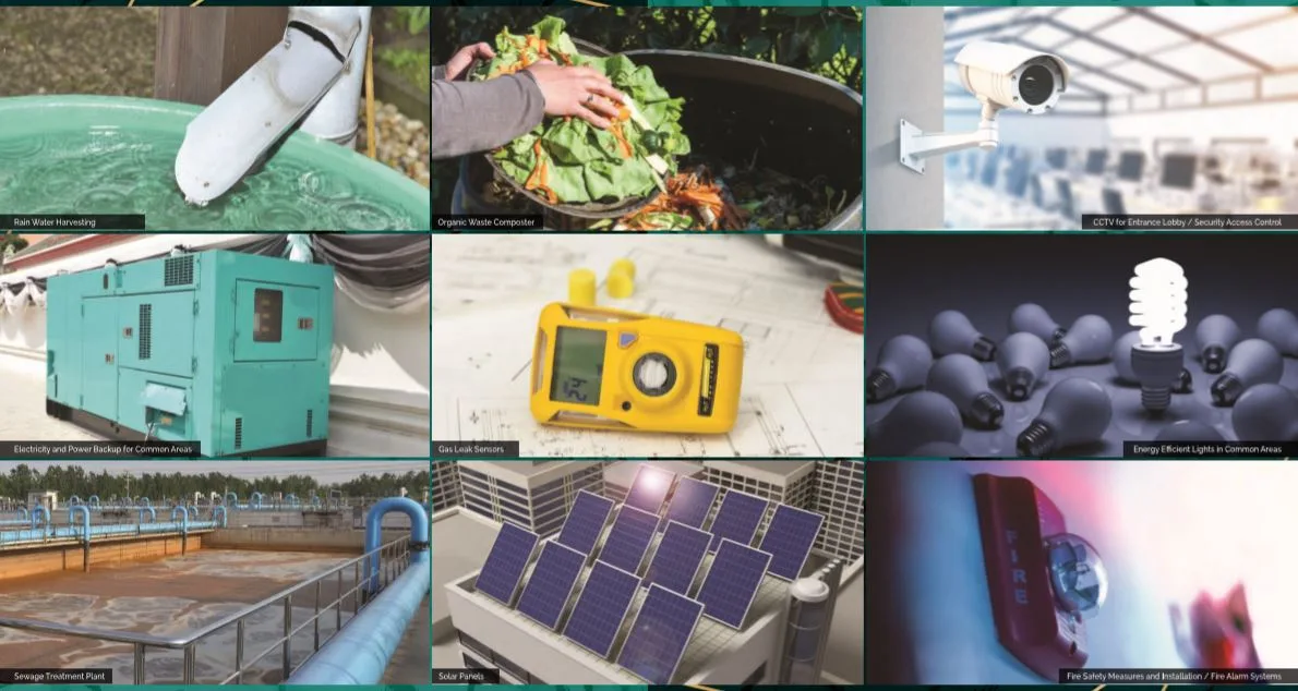 Green Bulding Features At Dosti Planet North