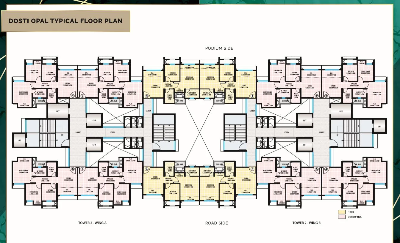 Planet North Opal Typical Floor Plan